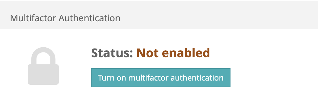 Multifactor Authentication Status